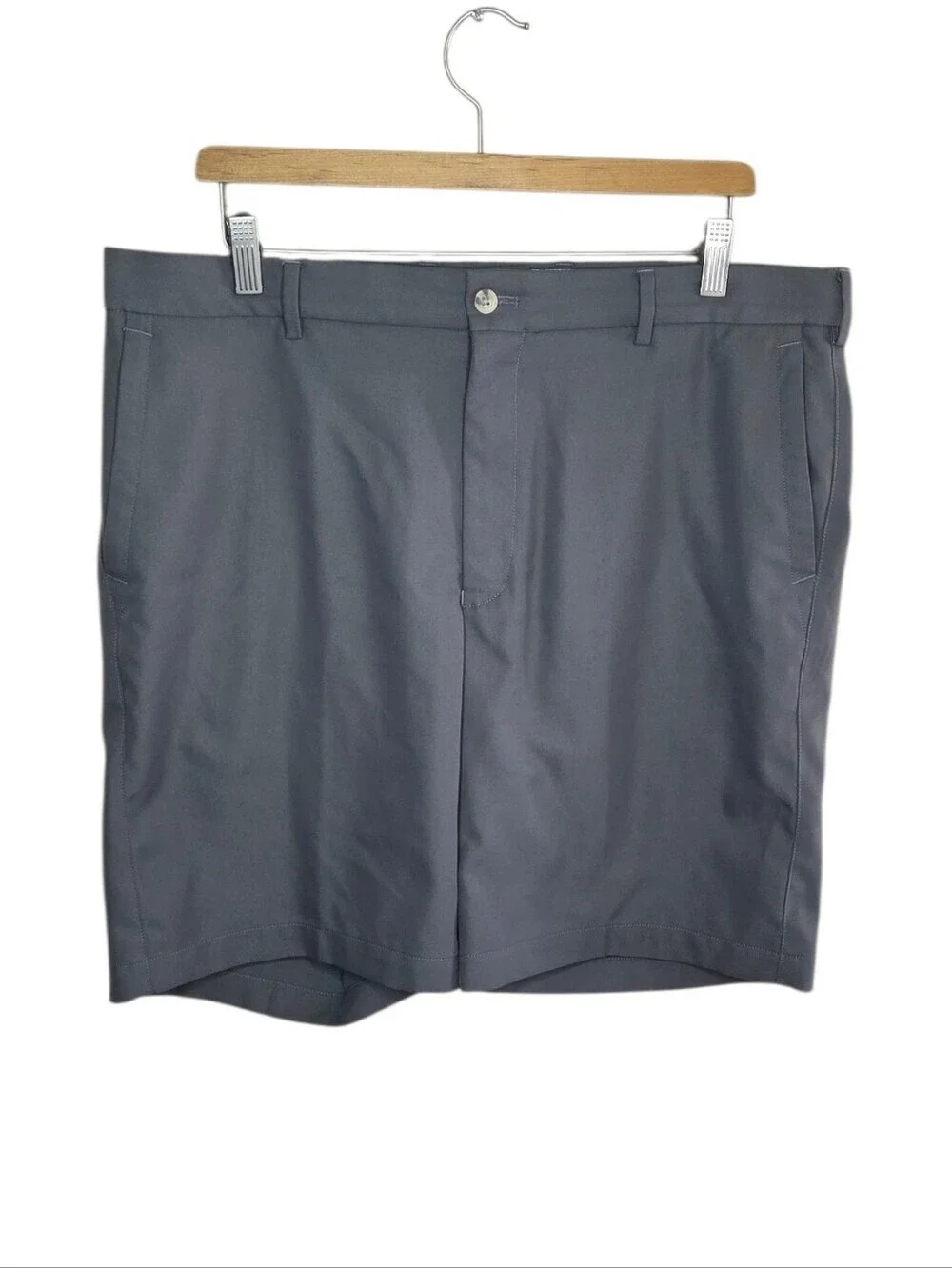 Peter Millar Salem Performance Gray Chino Golf Shorts 9